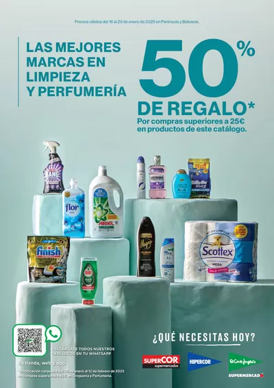 Catálogo Hipercor en Huelva | Las mejores marcas en limpieza y perfumería | 16/1/2025 - 29/1/2025