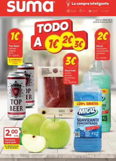 Ofertas de Hiper-Supermercados en San Sebastián de la Gomera | Oferta válida del 15 al 28 de Enero de 2025 de Suma Supermercados | 16/1/2025 - 28/1/2025