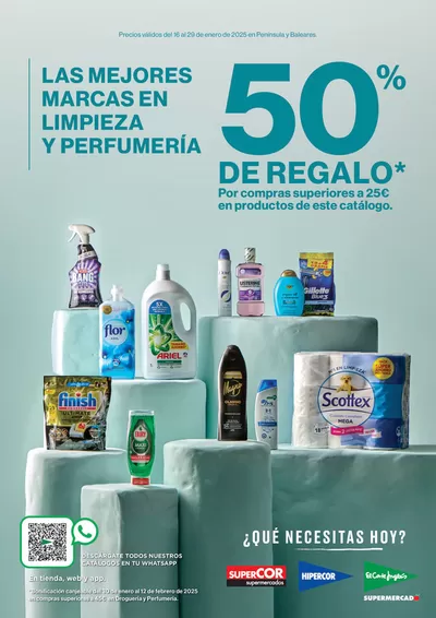 Catálogo Supercor en Madrid | 50% DE REGALO* Por compras superiores a 25€ en productos de este catálogo.  | 16/1/2025 - 29/1/2025