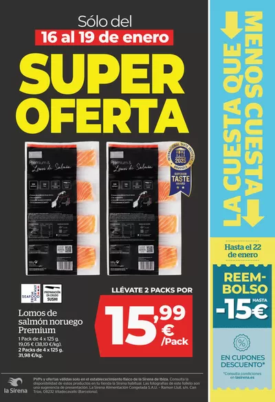 Catálogo La Sirena en Ibiza | Super Oferta | 16/1/2025 - 19/1/2025