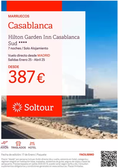 Ofertas de Viajes en Meis | Casablanca desde 387€ de Soltour | 17/1/2025 - 22/2/2025