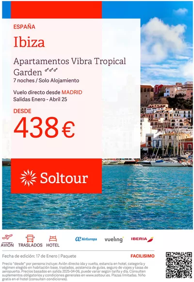 Ofertas de Viajes en Meis | Ibiza desde 438€ de Soltour | 17/1/2025 - 22/2/2025