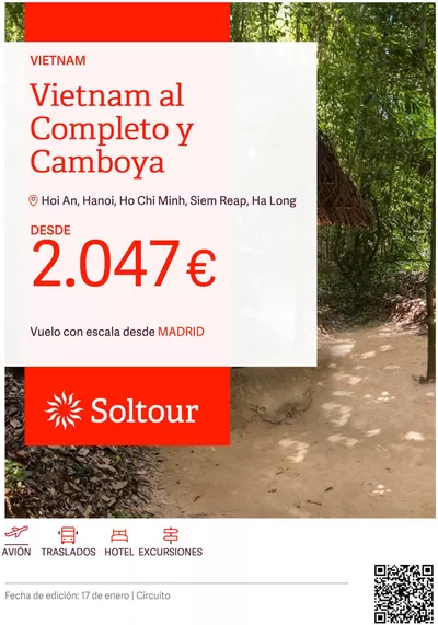 Ofertas de Viajes en Teo | Vietnam al Completo y Camboya desde 2.047€ de Soltour | 17/1/2025 - 31/1/2025