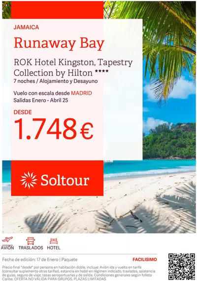 Ofertas de Viajes en Teo | Jamaica Runaway Bay desde 1.748€ de Soltour | 17/1/2025 - 31/1/2025