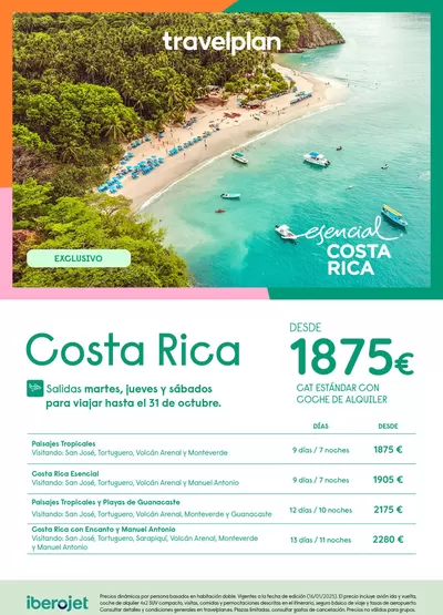 Ofertas de Viajes en Barcelona | Travelplan Costa Rica de Travelplan | 20/1/2025 - 15/2/2025