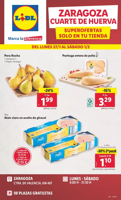 Catálogo Lidl en Zaragoza | SUPEROFERTAS ZARAGOZA | 27/1/2025 - 1/2/2025