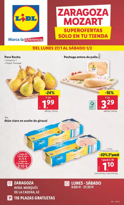 Catálogo Lidl en Zaragoza | SUPEROFERTAS MOZART | 27/1/2025 - 1/2/2025