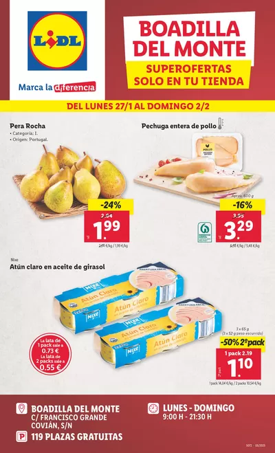 Catálogo Lidl en Fuenlabrada | SUPEROFERTAS BOADILLA DEL MONTE | 27/1/2025 - 1/2/2025