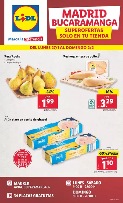 Catálogo Lidl en Fuenlabrada | SUPEROFERTAS BUCARAMANGA | 27/1/2025 - 1/2/2025