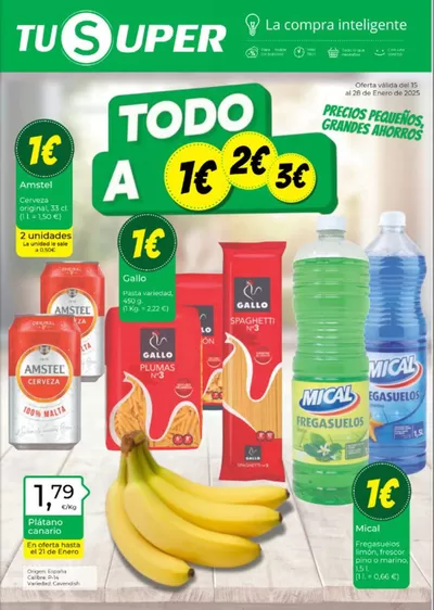 Catálogo Tu Super en Alhaurín el Grande | Todo a 1€ 2€ 3€ | 20/1/2025 - 28/1/2025