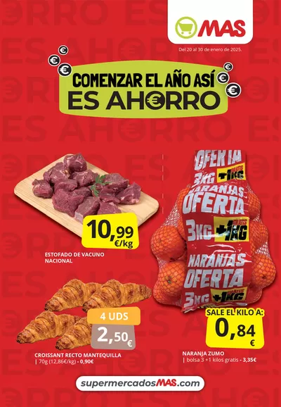 Catálogo Supermercados MAS en Málaga | Comenzar el año así es ahorro | 21/1/2025 - 30/1/2025