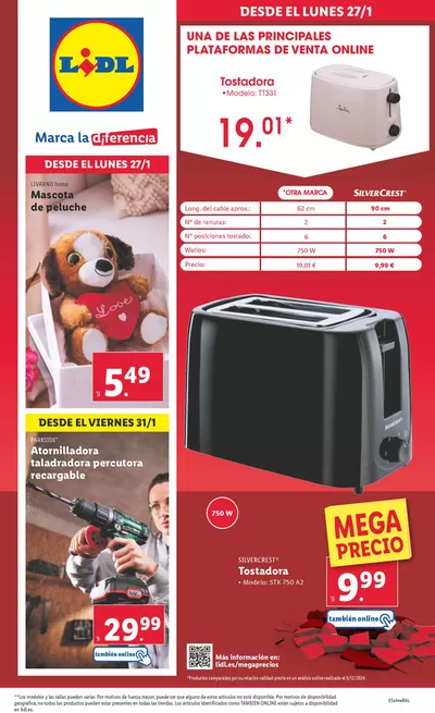 Catálogo Lidl en Palma de Mallorca | ¡Bazar Lidl! Ofertas válidas del 27/01 al 02/02 | 27/1/2025 - 2/2/2025