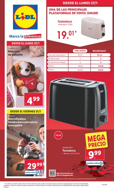 Catálogo Lidl en Arroyomolinos | ¡Bazar Lidl! Ofertas válidas del 27/01 al 02/02 | 27/1/2025 - 2/2/2025