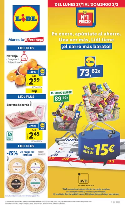 Catálogo Lidl en Ingenio | № 1 PRECIO - Ofertas válidas del 27/01 al 02/02 | 27/1/2025 - 2/2/2025