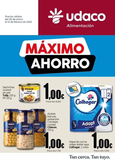 Ofertas de Hiper-Supermercados en Valle Gran Rey | Máximo Ahorro UDACO Canarias de UDACO | 30/1/2025 - 12/2/2025