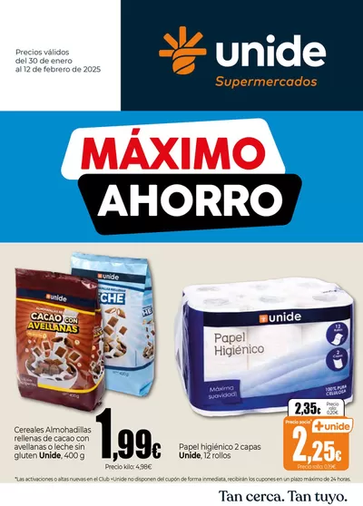 Catálogo Unide Supermercados en San Sebastián de los Reyes | Máximo Ahorro en UNIDE Supermercados  | 30/1/2025 - 12/2/2025