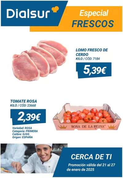 Catálogo Dialsur Cash & Carry | Oferta Frescos Horeca | 22/1/2025 - 27/1/2025