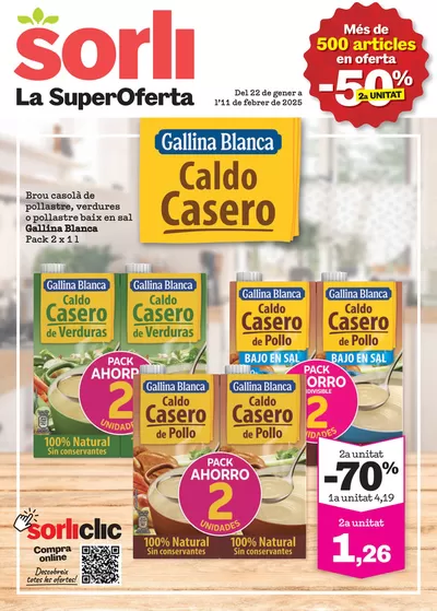 Catálogo Sorli en Barcelona | SuperOferta | 22/1/2025 - 11/2/2025