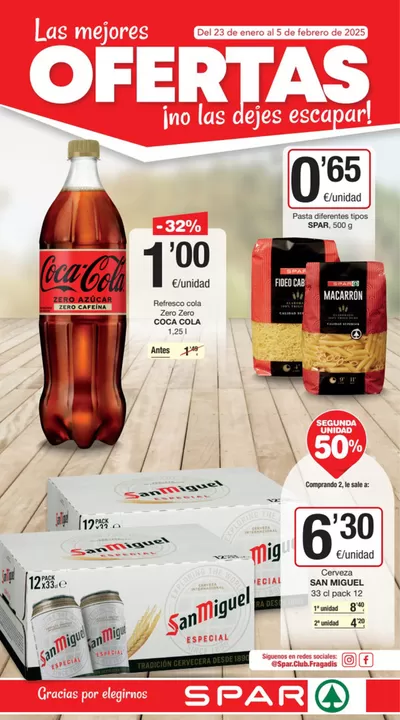 Ofertas de Hiper-Supermercados en Alcalà de Xivert | Las mejores ofertas no las dejes escapar! de SPAR Fragadis | 23/1/2025 - 5/2/2025