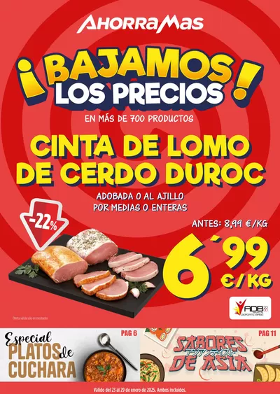 Ofertas de Hiper-Supermercados | ¡Bajamos los precios! de Ahorramas | 23/1/2025 - 29/1/2025