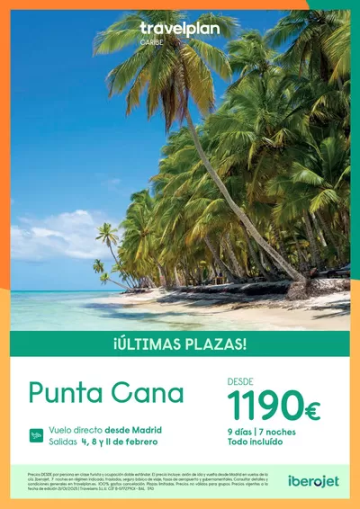 Ofertas de Viajes en Córdoba | Travelplan Playa Bavaro/Punta Cana de Travelplan | 23/1/2025 - 1/2/2025