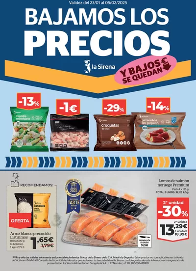 Catálogo La Sirena en Pozuelo de Alarcón | BAJAMOS LOS PRECIOS | 23/1/2025 - 5/2/2025