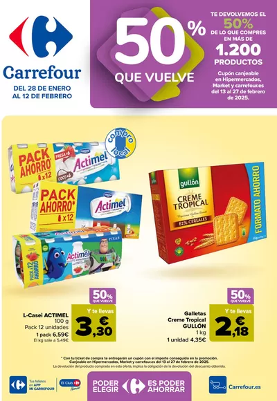 Catálogo Carrefour en Santa Cruz de Tenerife | 50% QUE VUELVE | 28/1/2025 - 12/2/2025