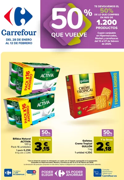 Ofertas de Informática y Electrónica en Ceuta | 50% QUE VUELVE de Carrefour | 28/1/2025 - 12/2/2025