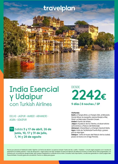 Catálogo Travelplan | Travelplan India Esencial y Udaipur | 24/1/2025 - 15/2/2025