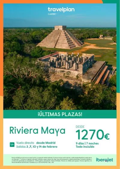 Ofertas de Viajes en Zaragoza | Travelplan Riviera Maya de Travelplan | 24/1/2025 - 2/2/2025