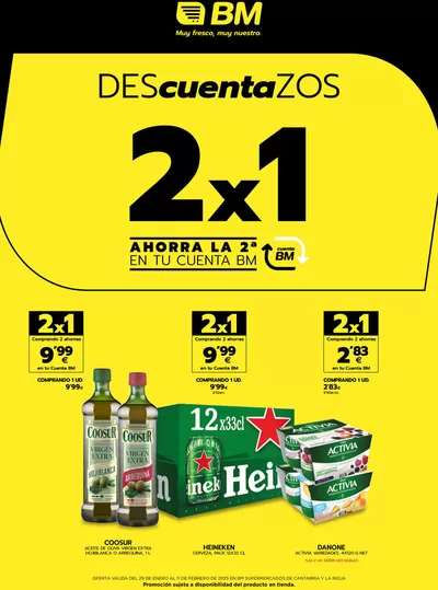 Catálogo BM Supermercados en Posada | Descuentazos 2x1 | 29/1/2025 - 11/2/2025