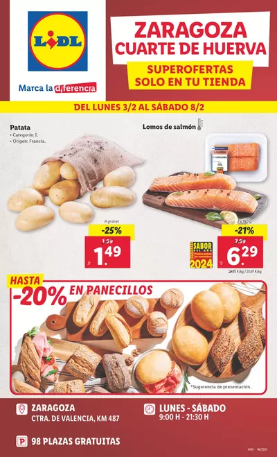 Catálogo Lidl en Cuarte de Huerva | SUPEROFERTAS ZARAGOZA | 3/2/2025 - 8/2/2025