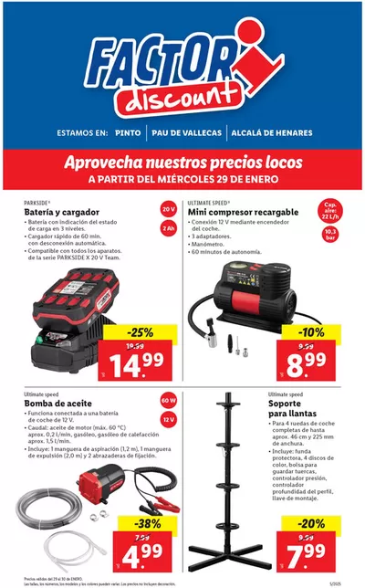 Catálogo Lidl en Alcalá de Henares | Factori discount. Ofertas válidas del 29/01 al 03/02 | 29/1/2025 - 3/2/2025