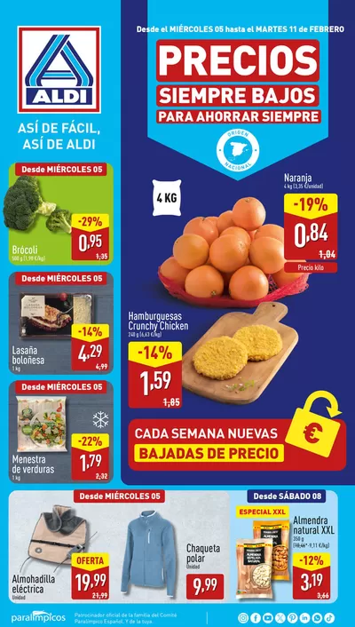 Ofertas de Hiper-Supermercados en Melilla | ¡Así de fácil, así de Aldi! de ALDI | 5/2/2025 - 11/2/2025