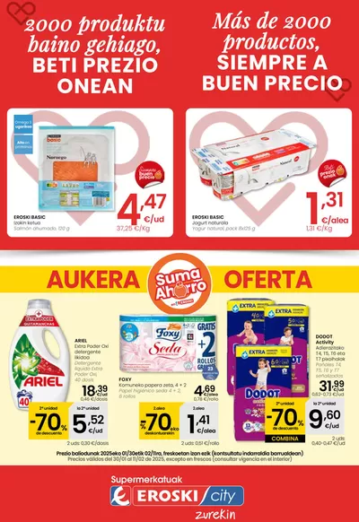 Catálogo Eroski en Laredo | 2000 produktu baino gehiago, BETI PREZIO ONEAN SUPERMERKATUAK EROSKI  | 30/1/2025 - 11/2/2025