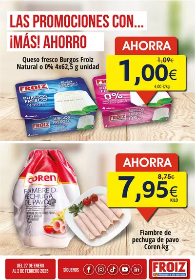 Catálogo Froiz en Ponferrada | Froiz Oferta semanal | 28/1/2025 - 2/2/2025