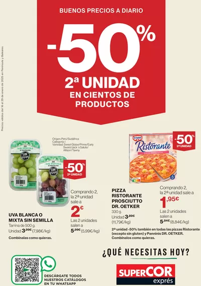 Catálogo Supercor Exprés en Barcelona | Ofertas quincenales para Península y Baleares | 28/1/2025 - 29/1/2025