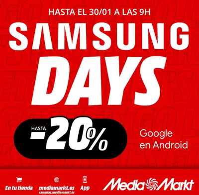 Catálogo MediaMarkt en San Sebastián de los Reyes | Samsung Days | 28/1/2025 - 30/1/2025