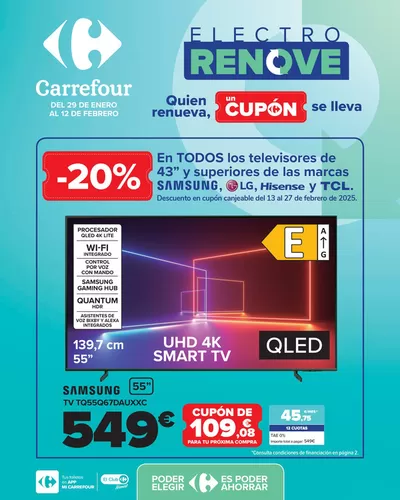 Ofertas de Hiper-Supermercados en Melilla | ELECTRO RENOVE de Carrefour | 29/1/2025 - 12/2/2025