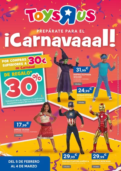 Catálogo ToysRus en Barcelona | ¡Prepárate para el CARNAVAL! | 5/2/2025 - 4/3/2025