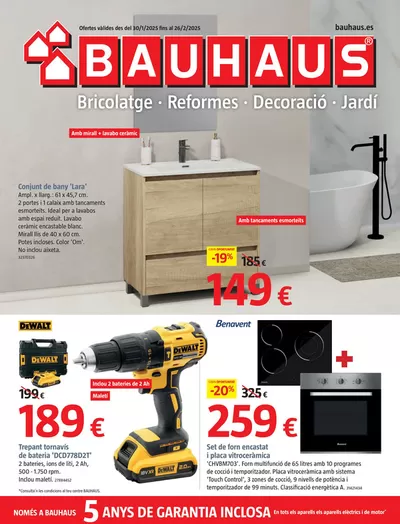 Ofertas de Jardín y Bricolaje en Cassàde la Selva | Bricolatge, reformes, decoración i jardí de BAUHAUS | 30/1/2025 - 26/2/2025