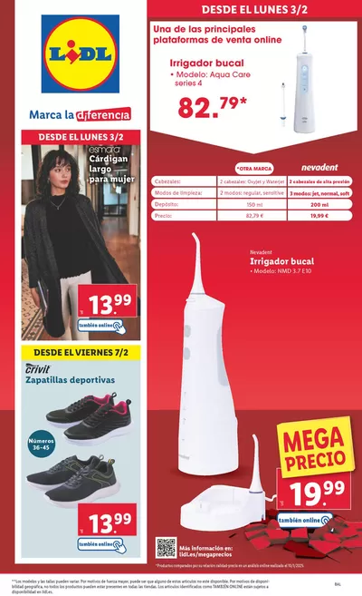 Ofertas de Hiper-Supermercados en Alaior | BAZAR versions: ¡Bazar Lidl! - Ofertas válidas del 03/02 al 09/02 de Lidl | 3/2/2025 - 9/2/2025