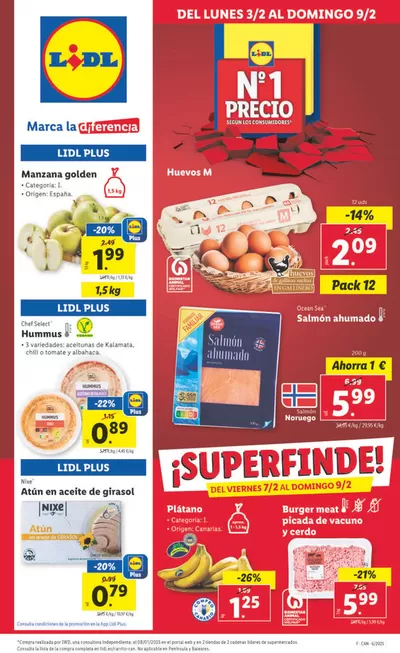 Catálogo Lidl en Santa María del Mar |  № 1 PRECIO - Ofertas válidas del 03/02 al 09/02 | 3/2/2025 - 9/2/2025