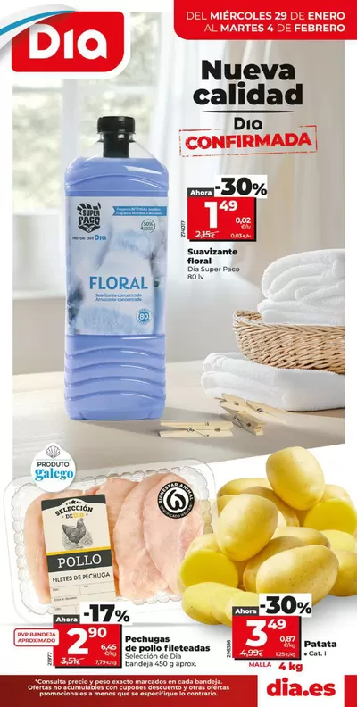 Ofertas de Hiper-Supermercados en Chantada | Nueva calidad Dia del 29/01 al 4/02 de Dia | 29/1/2025 - 4/2/2025