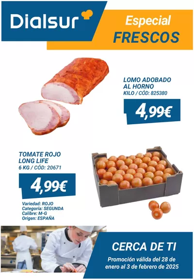 Catálogo Dialsur Cash & Carry en Xirivella | Oferta Frescos Horeca | 29/1/2025 - 3/2/2025