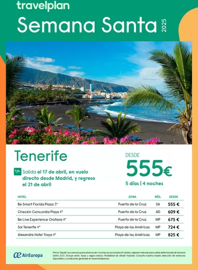 Ofertas de Viajes en Xinzo de Limia | Travelplan Tenerife de Travelplan | 29/1/2025 - 10/2/2025