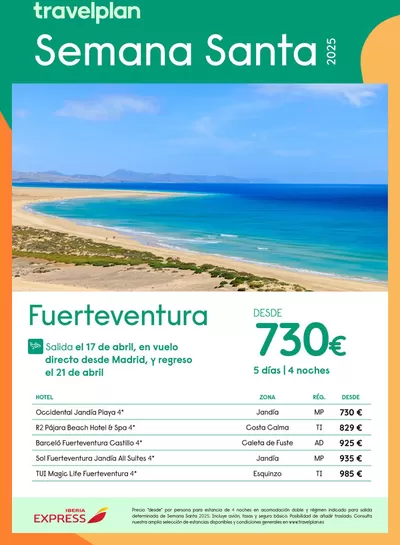 Ofertas de Viajes en Xinzo de Limia | Travelplan Fuerteventura de Travelplan | 29/1/2025 - 15/2/2025