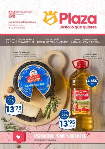 Catálogo Supermercados Plaza en Madrid | Especial San Valentin | 30/1/2025 - 12/2/2025