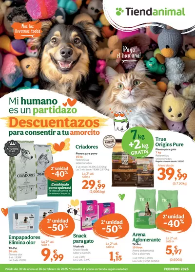 Catálogo Tiendanimal en Alcobendas | Descuentazos para consentir a tu amorcito | 30/1/2025 - 27/2/2025