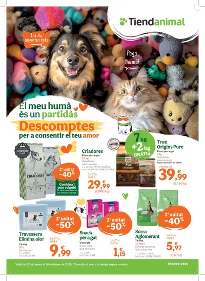 Catálogo Tiendanimal en Salt | Descomptes per a consentir el teu amor | 30/1/2025 - 27/2/2025